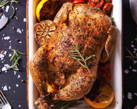 Chapon aux morilles et au vin jaune