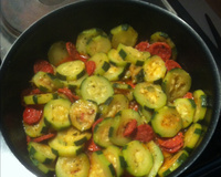 Courgettes au chorzizo