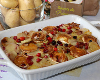 Gratin de Princesse Amandine aux canneberges et son mignon de porc