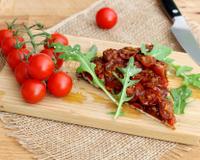 La tarte tatin, c'est très bon aussi avec des tomates. Démonstration.