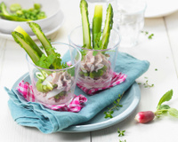 Verrine printanière au Tartare® Cranberry & Poivres