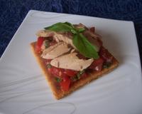 Recette d'une entrée pour l'été.Une recette proposée par Michelle du blog 'Les plaisirs de la maison'.