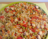Salade de riz façon paella
