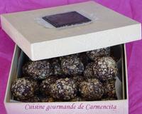 Truffes croustillantes au Muesli et graines sésame