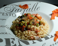 Risotto de coquillettes à la truite fumée