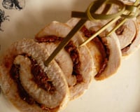 Minis brochettes de roulés de poulet