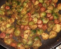 Choux de Bruxelles croustillants au paprika