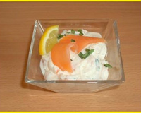 Verrines à la crème de saumon fumé maison