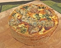 Tarte aux brocolis et Fourme d'Ambert
