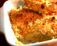 Crumble aux pommes et au miel