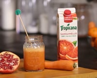 Jus Orange Sanguinello Tropicana, clémentines, carottes, gingembre