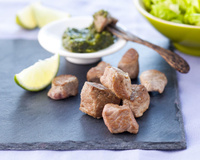 Plancha d'agneau au basilic et citron vert