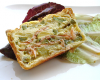 Pâté en croûte saumon courgettes