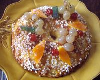 Traditionnelle galette des rois en Provence.