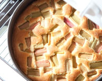 Gâteau à la rhubarbe