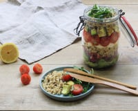 Salad jar quinoa & lentilles