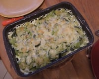 Gratin de courgettes aux ravioles facile