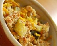Voici une recette originale de crumble salé. Un pur délice !