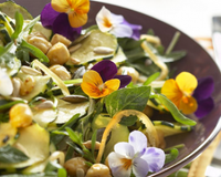 Salade de courgettes et de pois chiches bien pensée