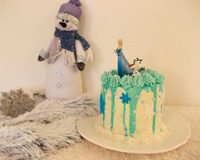 Layer cake Reine des Neiges noix de coco