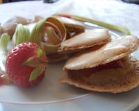 Macarons rhubarbe et fraise