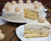 Un gâteau très savoureux pour les amateurs de noix de coco, chocolat blanc et surtout de Raffaello !