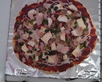 Pizza fromage/poivron/champignon