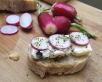 Tapas d'été bleues et rose