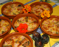 Clafoutis aux figues et au bacon