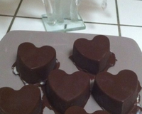 Un petit dôme au 2 chocolat et la framboises...!