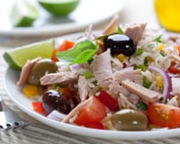 Salade de riz au thon classique