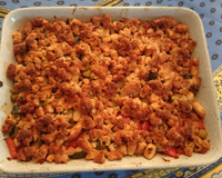 Crumble au poulet et légumes d'été