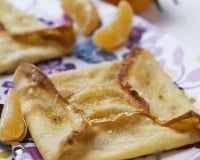 Crêpes soufflées aux clémentines maison