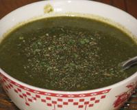 Soupe à la salade maison