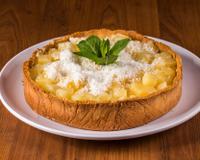 Tarte à l'ananas et noix de coco, un vrai régal des îles.