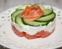 Fraîcheur de saumon au chèvre
