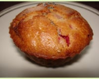 Muffins aux framboises et au Crunch chocolat blanc