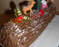 Bûche chocolat - praliné