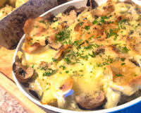 Gratin de pommes de terre et de champignons