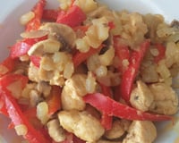 Aiguillettes de poulet aux petits légumes