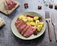 Du Magret sucré salé aux poires, parfait pour un repas de fêtes ou un repas d'hiver réconfortant.