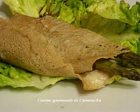 Galette de sarrasin aux asperges vertes