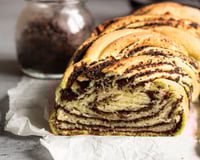 Brioche babka aux graines de pavot, sans oeufs