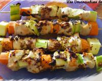 Des saveurs ensoleillées pour ces brochettes pleines de saveurs.