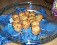 Le muffins est composé de jambon et ciboulette. Il est parfait pour les touts petits.