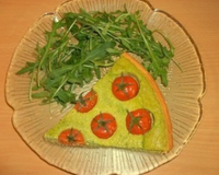 Une tarte toute verte et colorée!