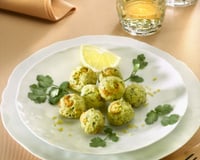 Boulettes aux crevettes, poivron et sauce soja