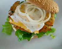 Burger au poisson façon 'Crab Cake'