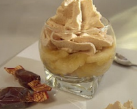 La p'tite Bretonne : verrine palet breton, pomme et mousse au caramel au beurre salé