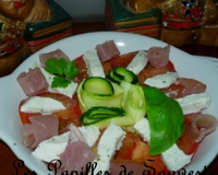 Salade fraîcheur tomates et courgette